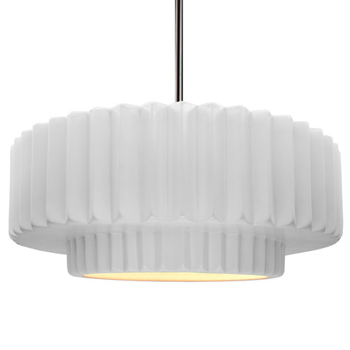 Radiance One Light Pendant in Gloss White (102|CER6555WHTNCKLRIGID)