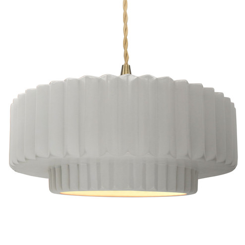 Radiance One Light Pendant in Bisque (102|CER6555BISBRSSBEIGTWST) Radiance One Light Pendant in Bisque (102|CER6555BISBRSSBEIGTWST)