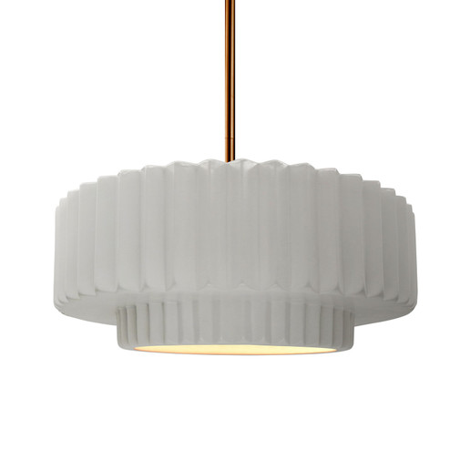 Radiance One Light Pendant in Bisque (102|CER6553BISBRSSRIGID)
