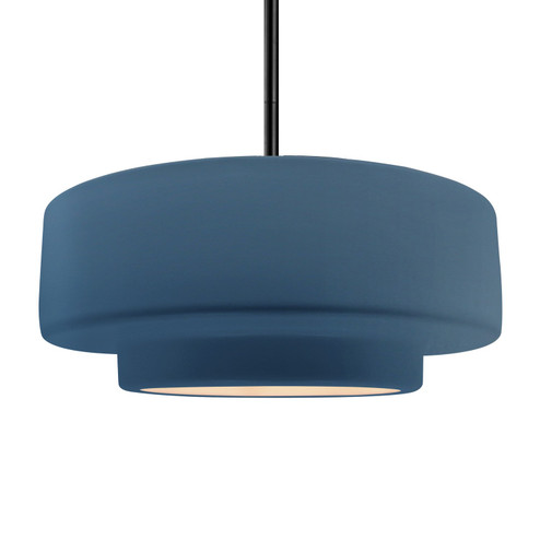 Radiance One Light Pendant in Midnight Sky w/ Matte White (102|CER6545MDMTMBLKRIGID)