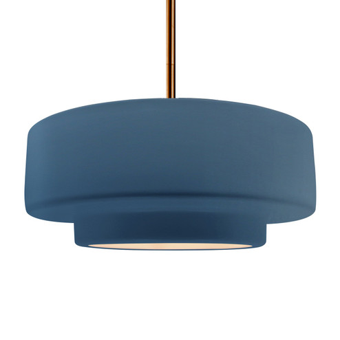 Radiance One Light Pendant in Midnight Sky w/ Matte White (102|CER6545MDMTBRSSRIGID)