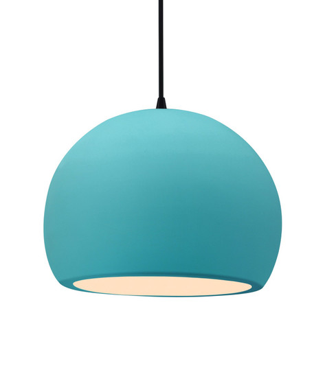 Radiance One Light Pendant in Reflecting Pool (102|CER6535RFPLMBLKBKCD)