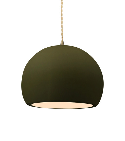 Radiance One Light Pendant in Matte Green (102|CER6533MGRNABRSBEIGTWST)