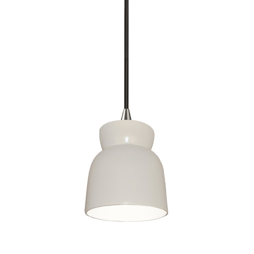 Radiance LED Pendant in Gloss White (outside and inside of fixture) (102|CER6515WTWTABRSBEIGTWSTLED1700)