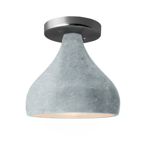 Radiance One Light Semi-Flush Mount in Sky Blue (102|CER6383SKBLBRSS)