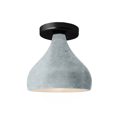 Radiance One Light Semi-Flush Mount in Concrete (102|CER6380CONCMBLK)