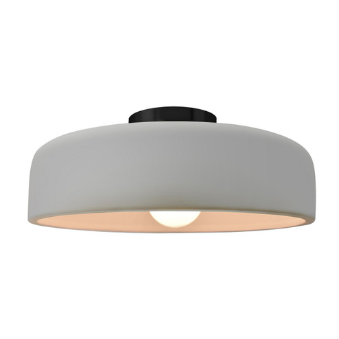 Radiance One Light Semi-Flush Mount in Matte White (102|CER6345MATMBLK)