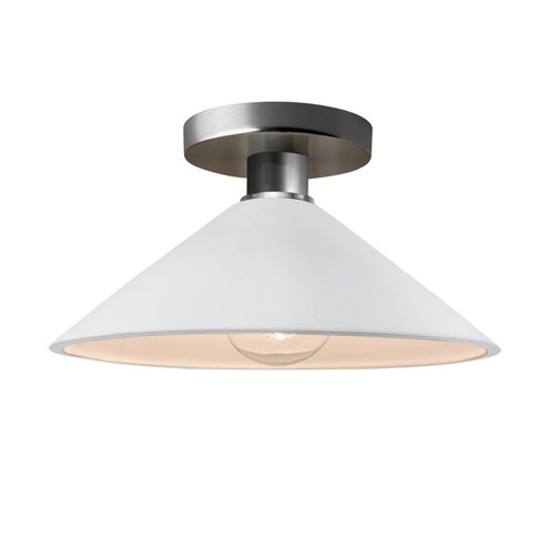 Radiance LED Semi-Flush Mount in Muted Yellow (102|CER6330MYLWMBLKLED1700)