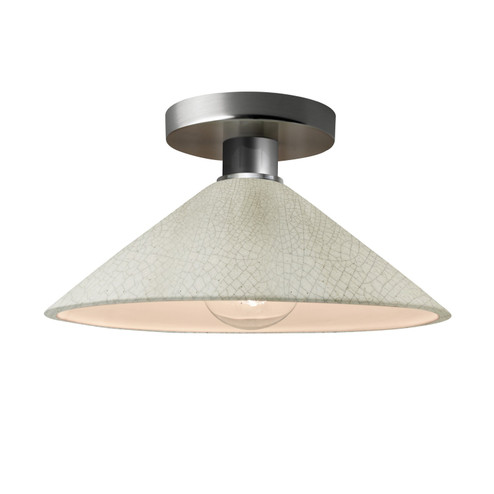 Radiance One Light Semi-Flush Mount in White Crackle (102|CER6330CRKNCKL)