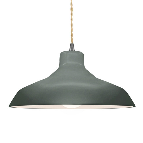 Radiance One Light Pendant in Pewter Green (102|CER6265PWGNNCKLBEIGTWST)