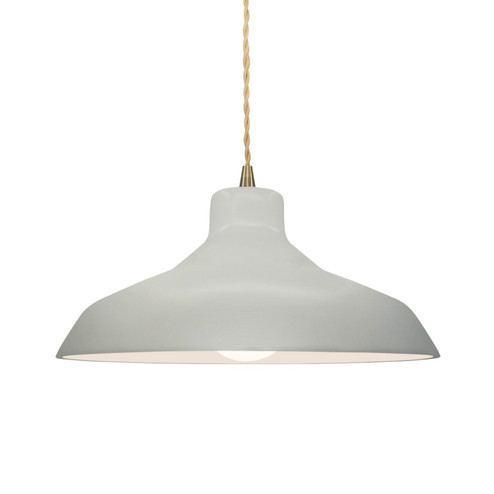 Radiance One Light Pendant in Matte White (102|CER6263MATABRSBEIGTWST)