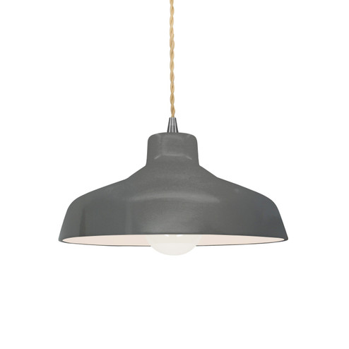 Radiance One Light Pendant in Gloss Grey (102|CER6260GRYNCKLBEIGTWST)