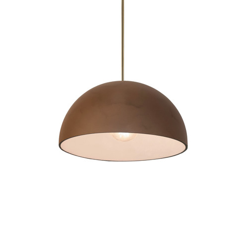 Radiance LED Pendant in Gloss White (outside and inside of fixture) (102|CER6250WTWTNCKLBEIGTWSTLED1700)