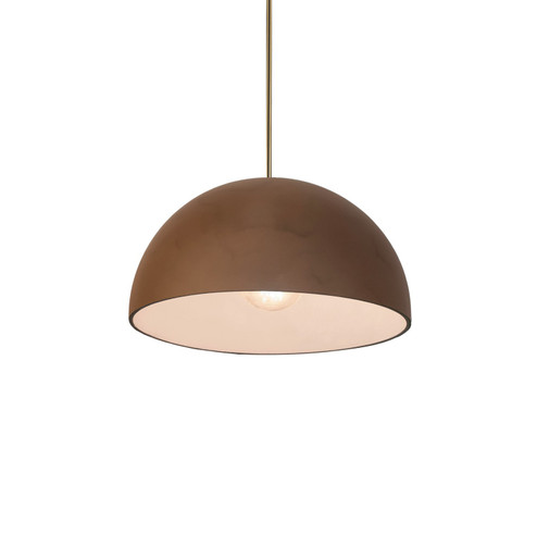 Radiance One Light Pendant in Gloss White (outside and inside of fixture) (102|CER6250WTWTABRSBEIGTWST)