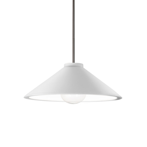 Radiance LED Pendant in Gloss White (outside and inside of fixture) (102|CER6240WTWTNCKLBEIGTWSTLED1700)