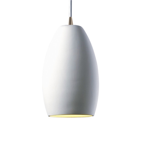 Radiance One Light Pendant in Vanilla (Gloss) (102|CER6230VANMBLKBEIGTWST)