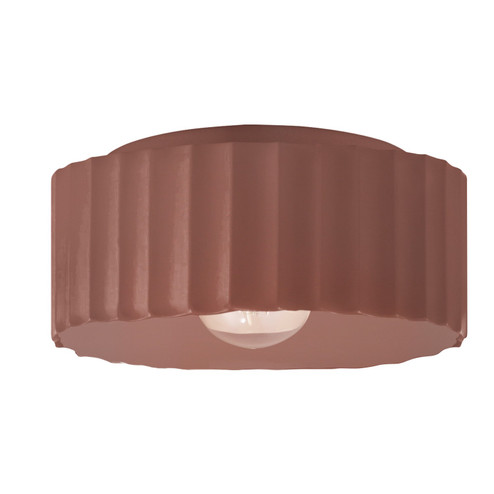 Radiance One Light Outdoor Flush Mount in Canyon Clay (102|CER6187WCLAY)
