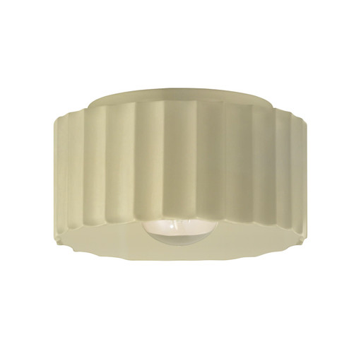 Radiance One Light Outdoor Flush Mount in Vanilla (Gloss) (102|CER6185WVAN)