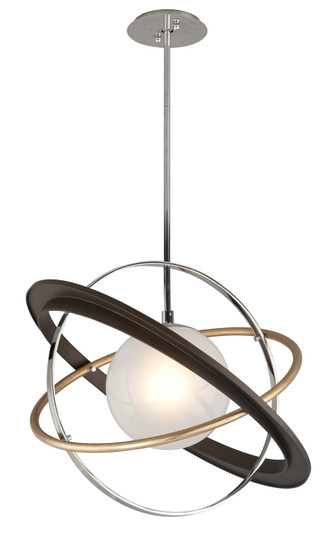 Apogee One Light Chandelier in Two-Tone (67|F5511SFBVGLSS)
