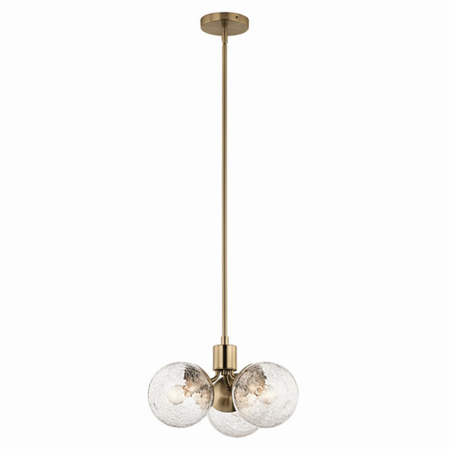 Silvarious Three Light Chandelier/Semi Flush in Champagne Bronze (12|52700CPZ)