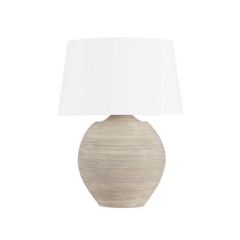 Kitchawan One Light Table Lamp in Aged Brass/Ceramic Artisan Cream (70|L5731AGBCAR)