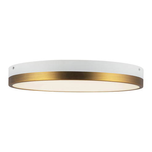 Adelaide LED Flush Mount in Aged Gold/White (452|FM554215AGWH5CCT)
