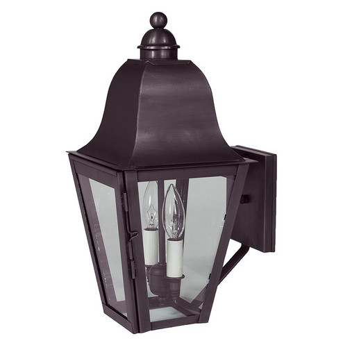 Imperial Two Light Wall Sconce in Dark Brass (196|6401DBLT2CLR)