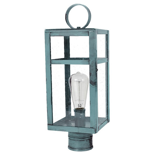 Newport One Light Post Mount in Verdi Gris (196|63933VGMEDCSG)