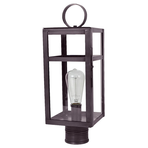 Newport One Light Post Mount in Dark Brass (196|63933DBMEDCLR)