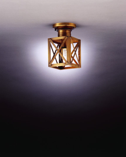 Suffolk One Light Flush Mount in Antique Brass (196|5014ABMEDCLR)