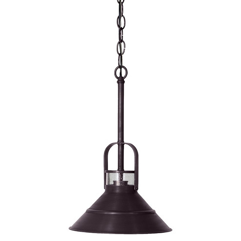 Barn One Light Hanging Lantern in Dark Brass (196|34202DBMEDCSG)