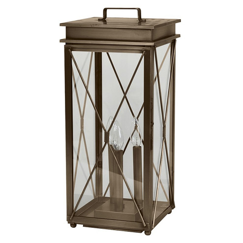 Glidden Three Light Pier Lantern in Dark Antique Brass (196|11843PDABLT3CLR)