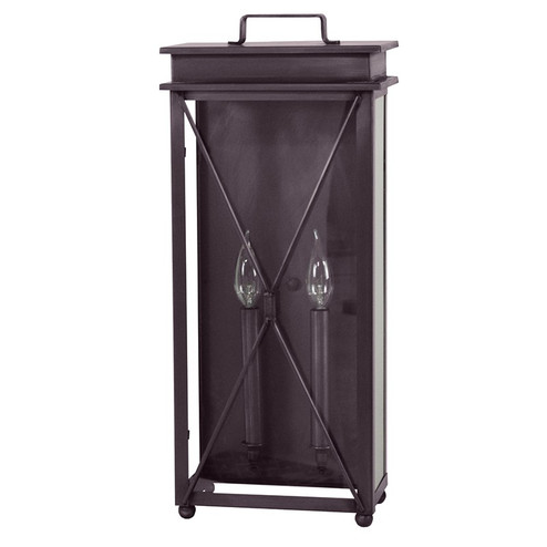 Glidden Two Light Wall Sconce in Dark Brass (196|11841DBLT2CLR)