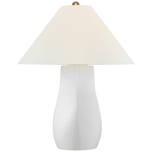 Cabazon LED Table Lamp in Glossy White Crackle (268|CHA8664GWCL)