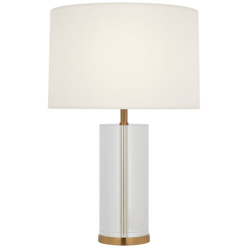 Lineham LED Accent Lamp in Crystal and Hand-Rubbed Antique Brass (268|ARN3023CGHABLCL)