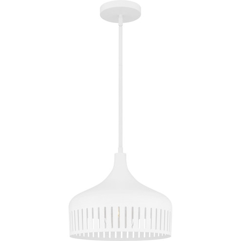 Quoizel Pendant One Light Pendant in Matte White (10|QP6208W)
