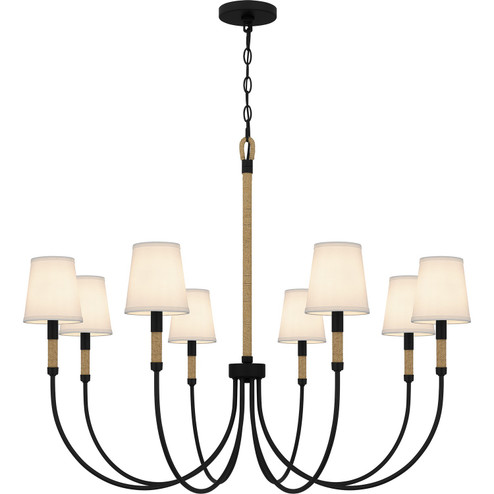 Bayside Eight Light Chandelier in Matte Black (10|BYL5039MBK)