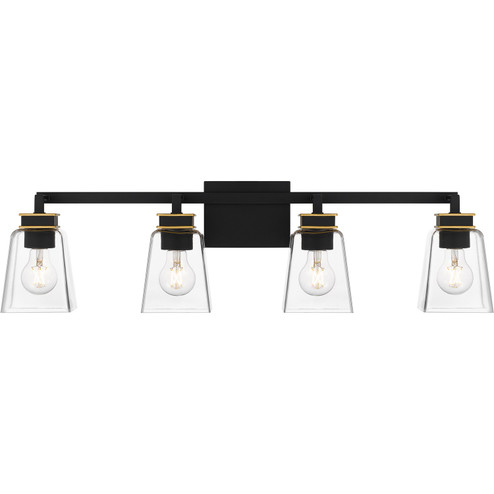 Almany Four Light Bath in Matte Black (10|ALY8632MBK)