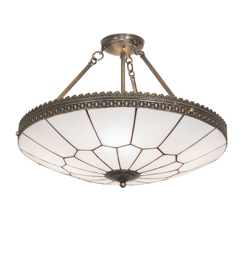 Vincent LED Semi-Flushmount in Highlighted Craftsman Brown (57|270111)