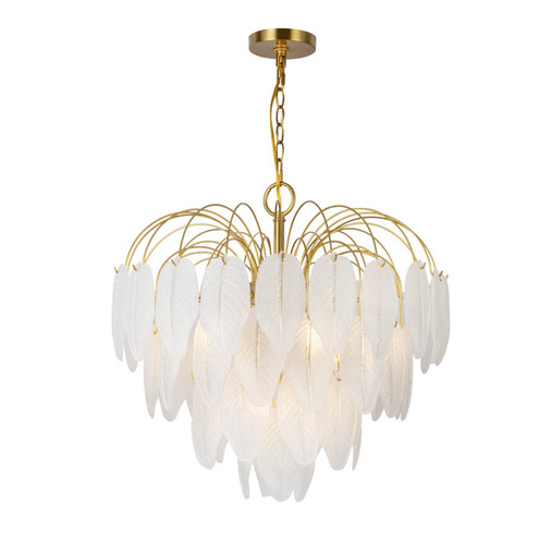Alessia Ten Light Chandelier in Brushed Brass (78|AC11781BR)