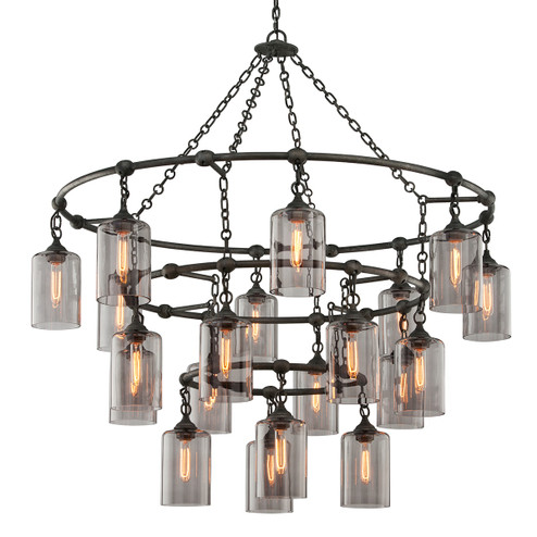Gotham 20 Light Chandelier in Aged Pewter (67|F4426APW)