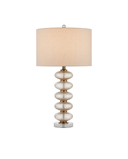 Zebulon Table Lamp One Light Table Lamp in Clear/Gold/Antique Brass (142|60000945)