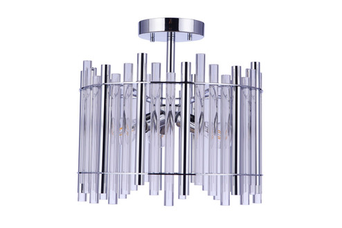 Reveal Three Light Semi Flush Mount in Chrome (46|59253CH)