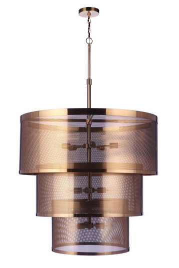 Mesh 12 Light Pendant in Satin Brass (46|58992SB)