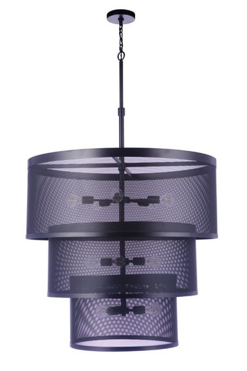 Mesh 12 Light Pendant in Flat Black (46|58992FB)