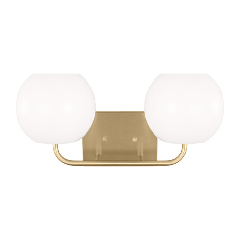 Rory Two Light Vanity in Satin Brass (1|GLV1012EN3SB)