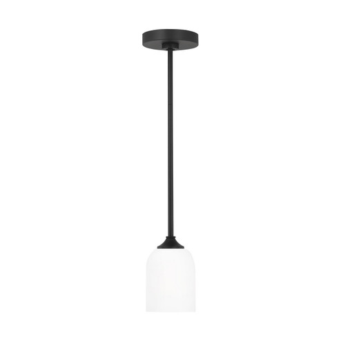 Emile One Light Mini Pendant in Midnight Black (1|GLP1021EN3MBK)
