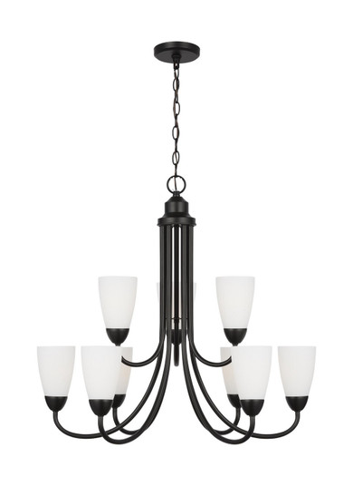 Seville Nine Light Chandelier in Midnight Black (1|3120209EN3112)