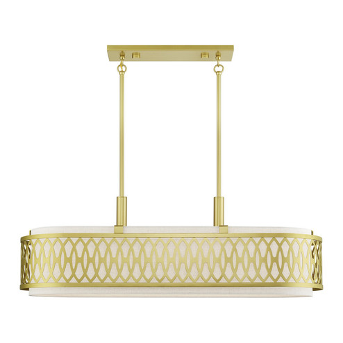 Vistaview Six Light Linear Chandelier in Soft Gold (107|5343733)