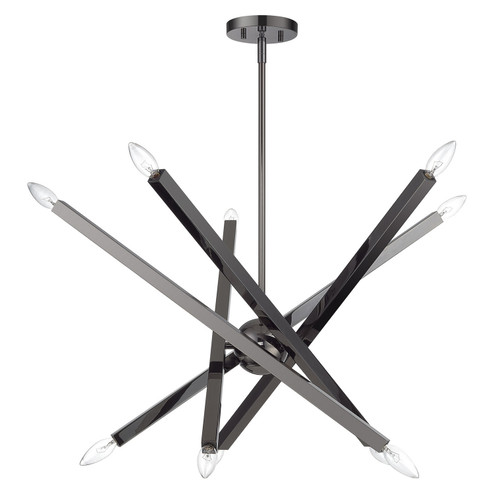 Monaco Ten Light Chandelier in Black Chrome (107|4698646)